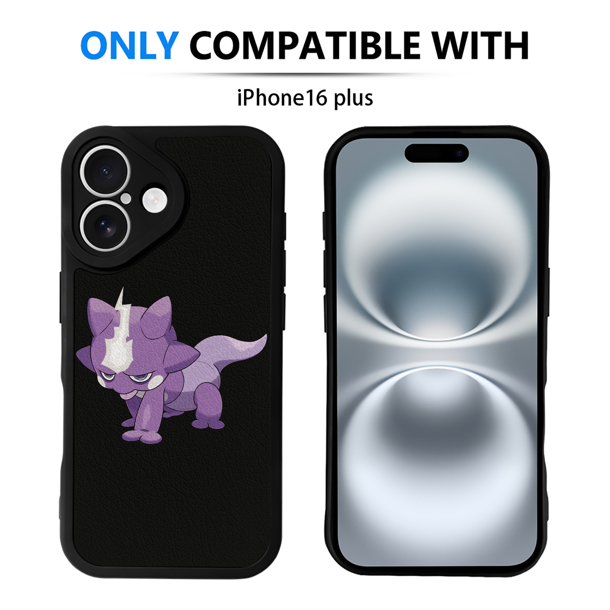 （画像用） ポケットモンスター Pokémon 【iPhone 16シリーズ対応】シリコンスマホケース（レザー調） 材質：シリコン